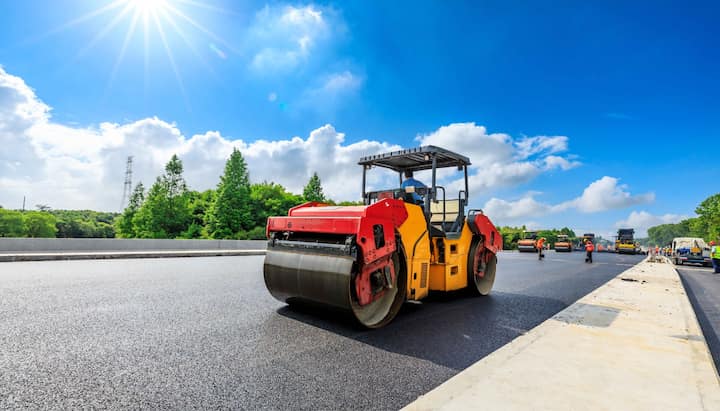 Smooth asphalt paving in Alexandria